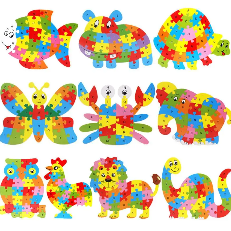 Madera animal puzzle juguetes Jigsaw carta Kid aprendizaje juguetes educativos brinquedos educativos grandes Madera animal puzzle juguetes Jigsaw carta Kid aprendizaje juguetes educativos brinquedos educativos grandes