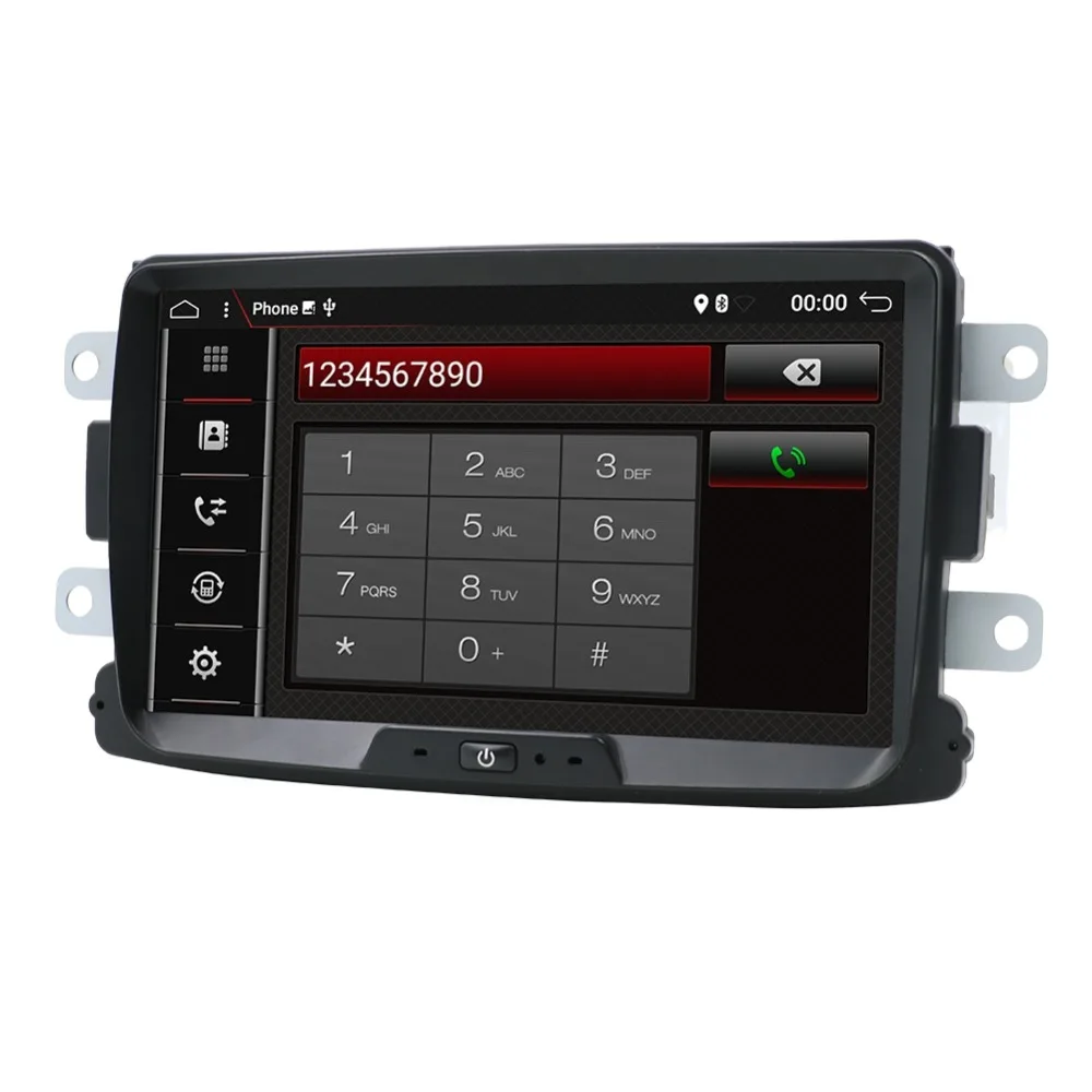 Cheap single din radio GPS Navigator 8 Core For DUSTER Dacia Logan Sandero Xray 2 Car radio Central Cassette Player rear view camera 2