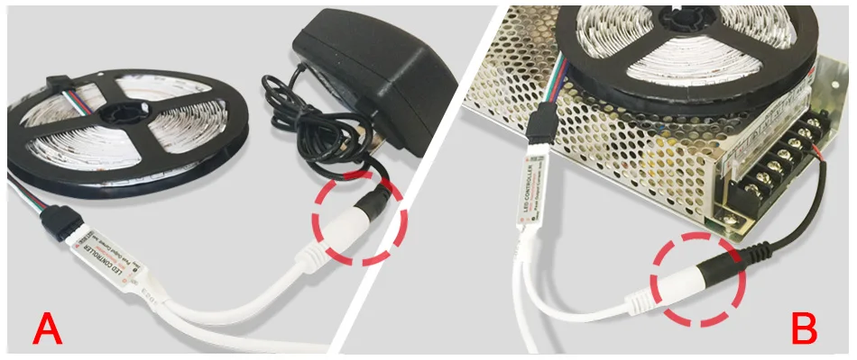 10m LED Strip 12V 60 ledsm LED RGB Light SMD 3528 Flexible LED Tape 5mroll Waterproof LED String+LED RGB Controller+EU Adapter (25)