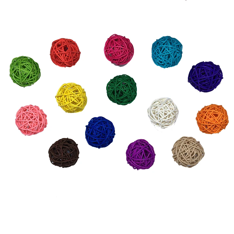 10PCS/Lot 5cm Birthday&ampHome Wedding Decorative Rattan Ball Christmas Decor Home DIY Ornaments Decoration | Дом и сад
