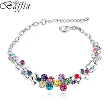 BAFFIN богемный кулон в виде цветка браслеты Разноцветные кристаллы из австрийского для женщин Свадебные вечерние Ювелирные изделия Подарки