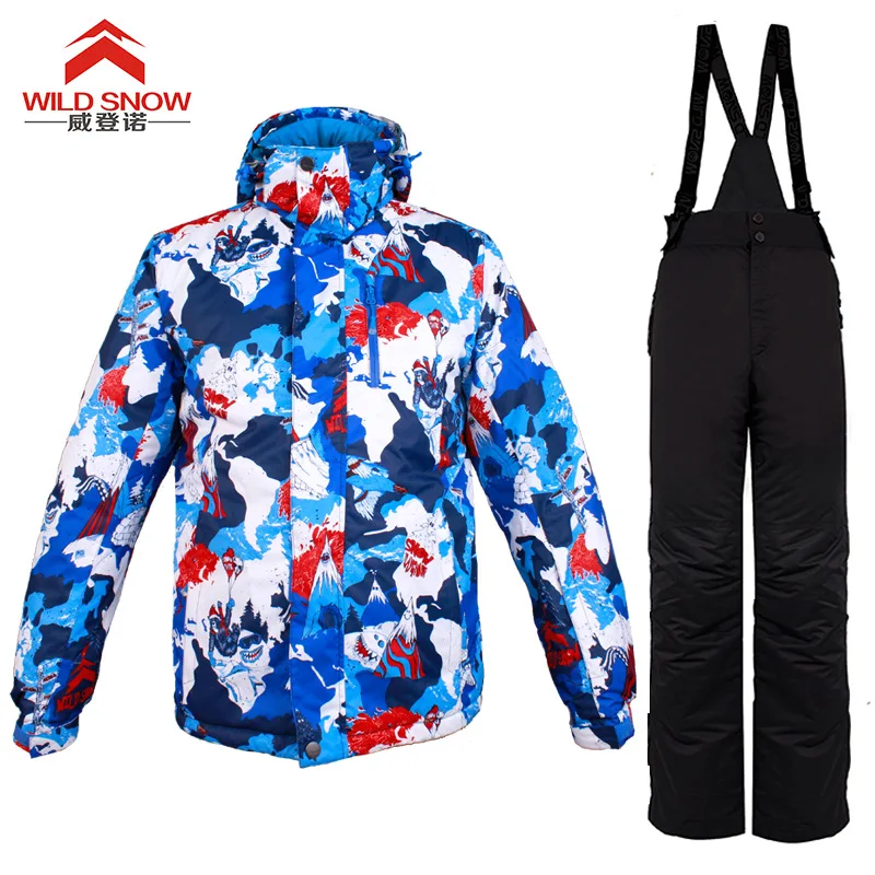 

2017 Winter NEW Ski Wear Super Warm Breathable Ski Suit Outdoor Men's Windproof Waterproof Sports Skiing Thermal Jacket