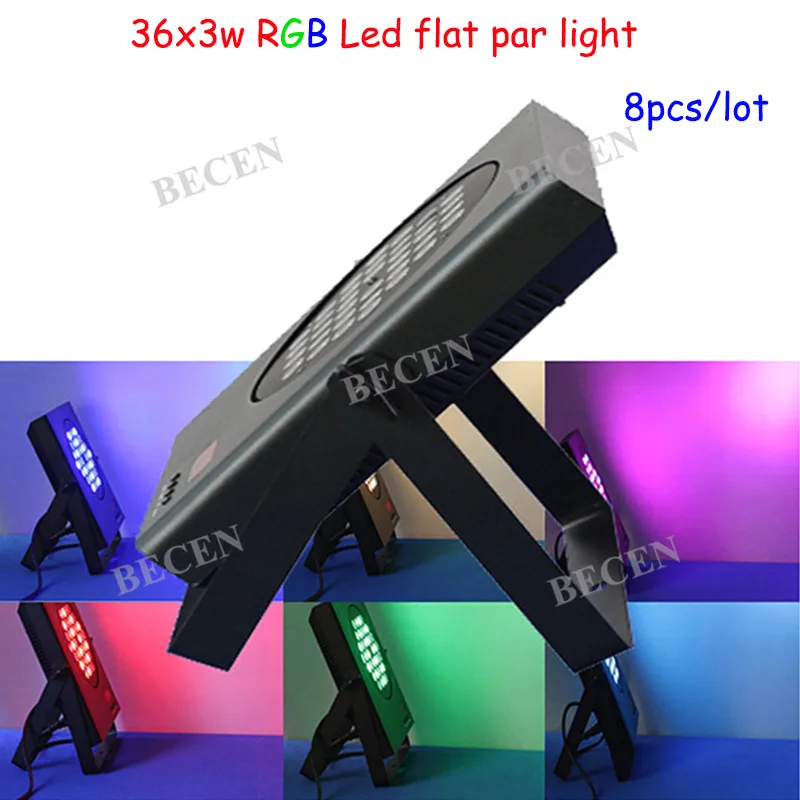 

8pcs/Lot 36x3W RGB led par Light for stage party wedding light