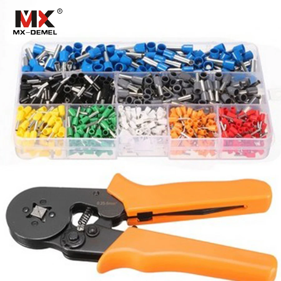 

MX-DEMEL Wire Pliers Portable Terminal Clamp Sets Multi Hand Tools Mini Self-Adjustable Crimping Stripping Plier Hand Tools