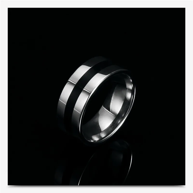 ZORCVENS 316L Высокое качество Мужские эпоксидные титановые кольца из нержавеющей стали парные кольца для влюбленных для женщин мужчин серебряные винтажные классные кольца