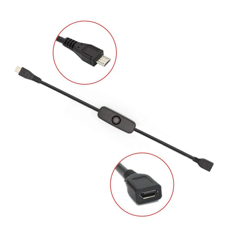 USB кабель питания для Raspberry PI с переключателем ВКЛ./ВЫКЛ. переключатель управления