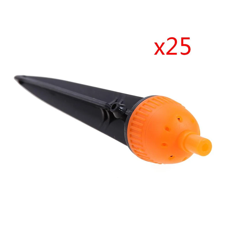 New 25m Auto Timer Micro Drip Irrigation System Plant Self Watering Garden Hose Tool