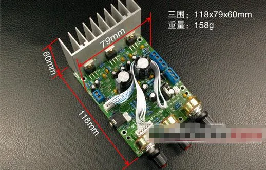 

Free Shipping! 1pc Subwoofer TDA2030A 2.1 3-channel subwoofer amplifier board finished compatible LM1875