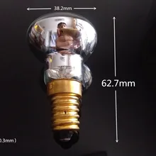 Lava светильник лампочка E14 нагревательная лампа R39 220v~ 240v Половина Покрытие ртутная лампочка lava отражения лампы