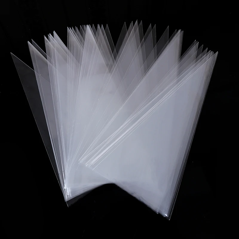 

100Pcs Clear Plastic Party Gift Cookies Chocolate Sweet Popcorn Halloween Candy Bag With Twist Ties Party Favors Flower Package