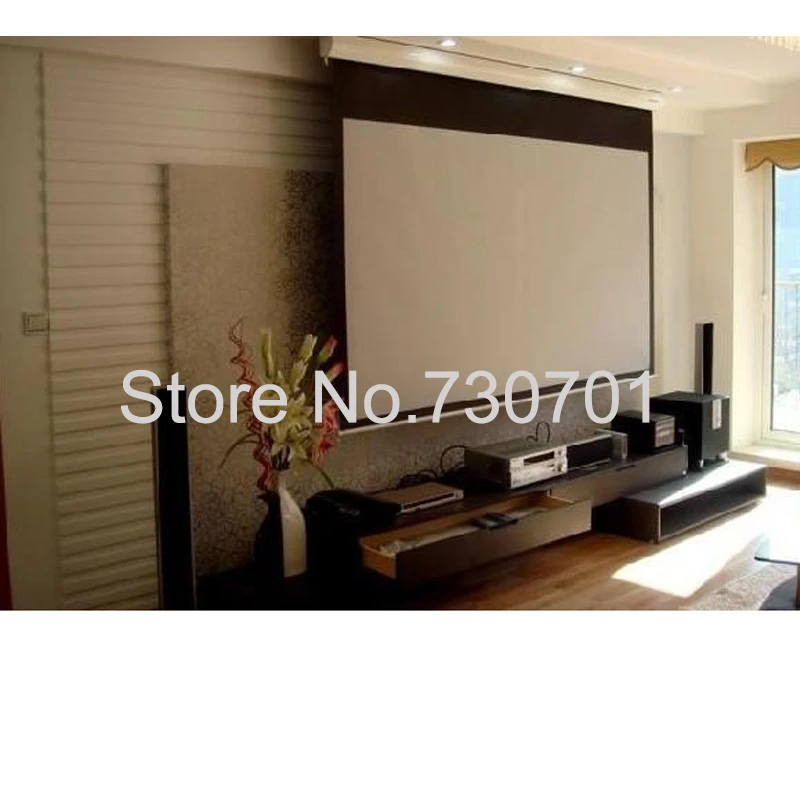 電動プロジェクタースクリーン 電動プロジェクタースクリーン 自動プロジェクタースクリーン150 16 9壁掛け Screen Projector Screen Projector Electricscreen Wall Mount Aliexpress