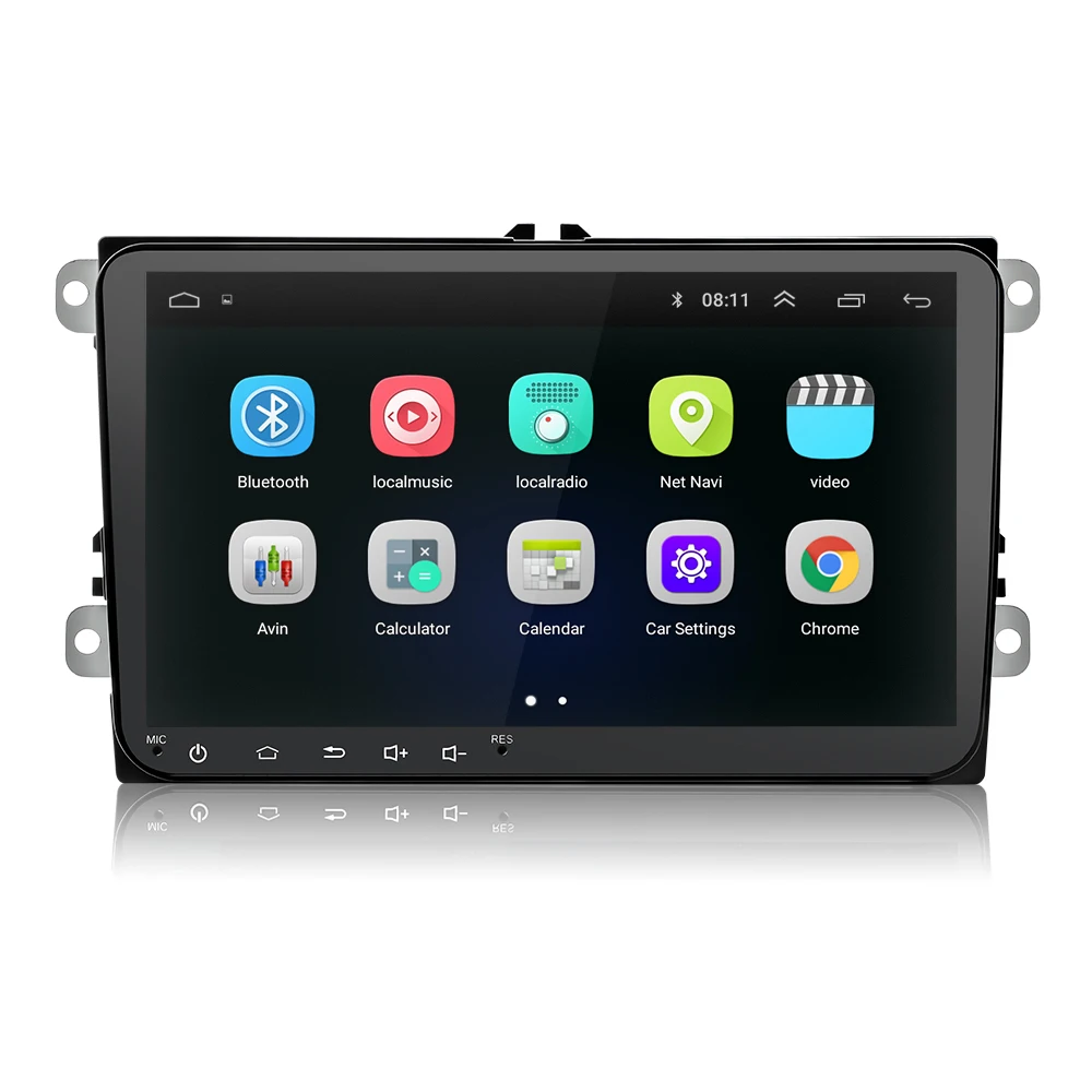 9 بوصة الروبوت 8.1 مزدوجة 2Din سيارة راديو GPS راديو تلقائي 2 الدين USB لفولكس واجن/باسات/جولف/ سكودا/مقعد Wifi بلوتوث 2din