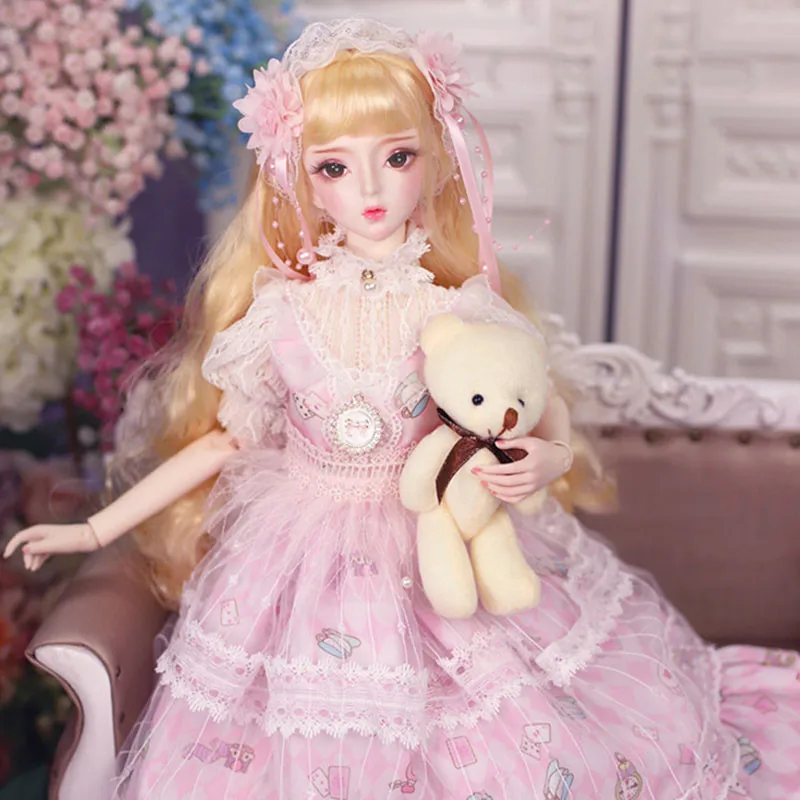 BJD куклы 60 см/22 дюйма Реалистичные модные для девочек 26 суставов ручная работа 1/3 с