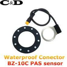 Водонепроницаемый разъем BZ-10C PAS система педаль помощник сенсор 10 магнитов для Hollowtech кривошипно-шатунный набор Ebike конверсионный комплект часть