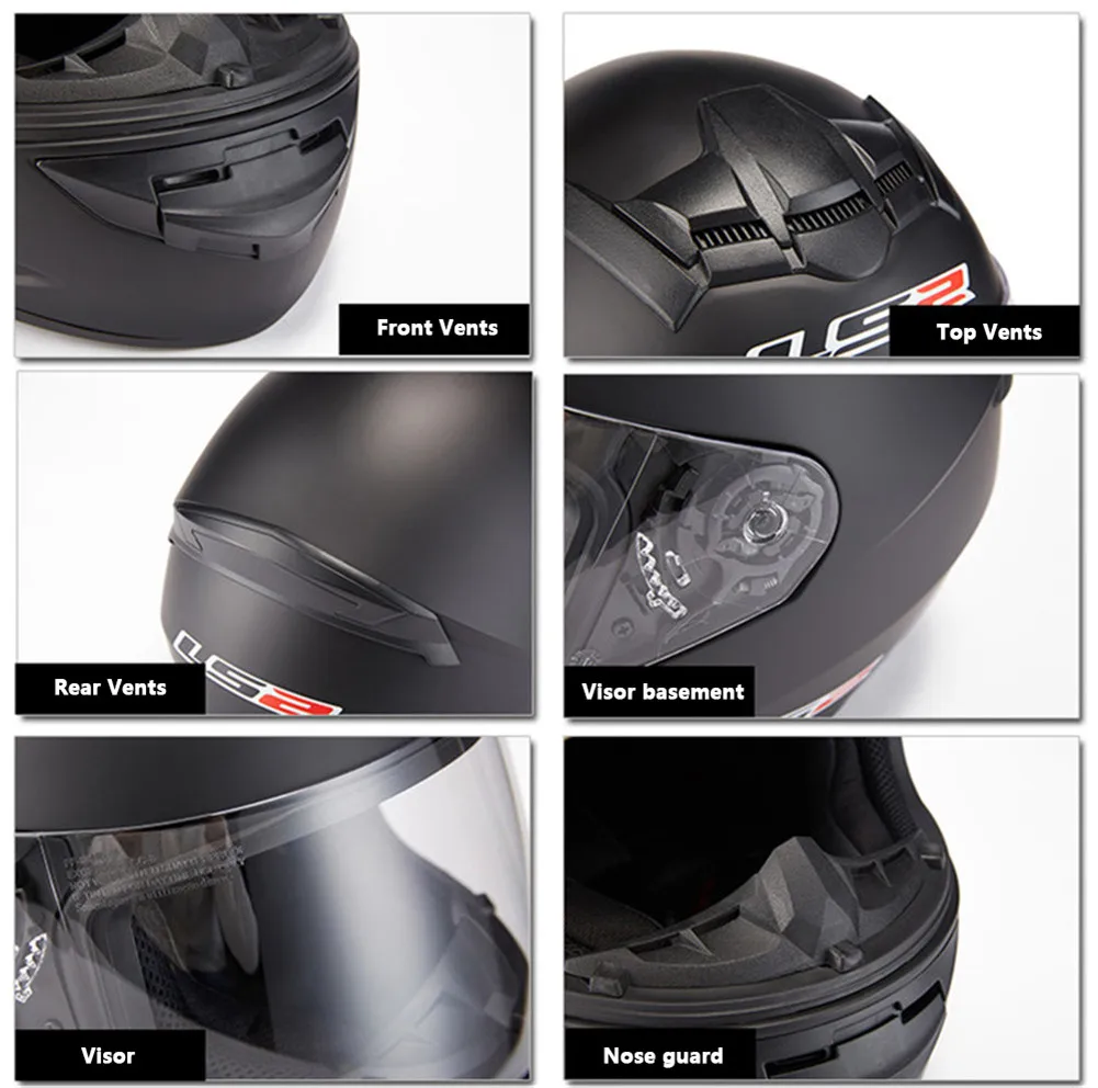 LS2 Шлемы FF352 петухи мотоцикл полный шлем Casco Capacete de motociclista скутер шлем для мужчин и женщин