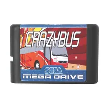 Crazy Bus 16 бит MD игровая карта для sega Mega Drive для Genesis