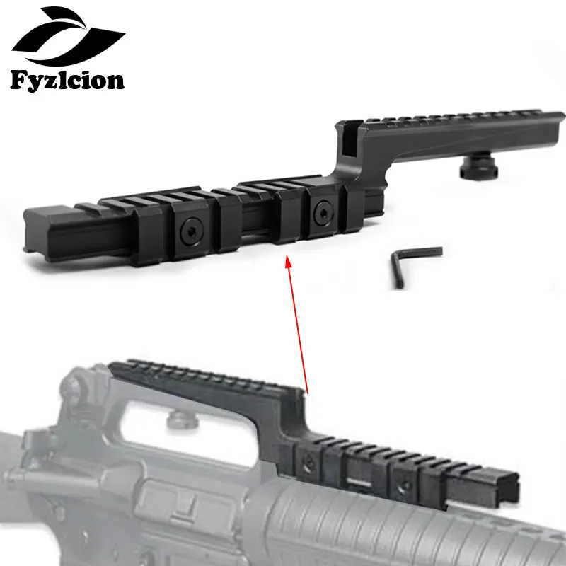 

Hunting AR15 M16 Z-Type Rifle Rail Scope Mount Base And 2 Side Off-set Bi-Level Carry Handle