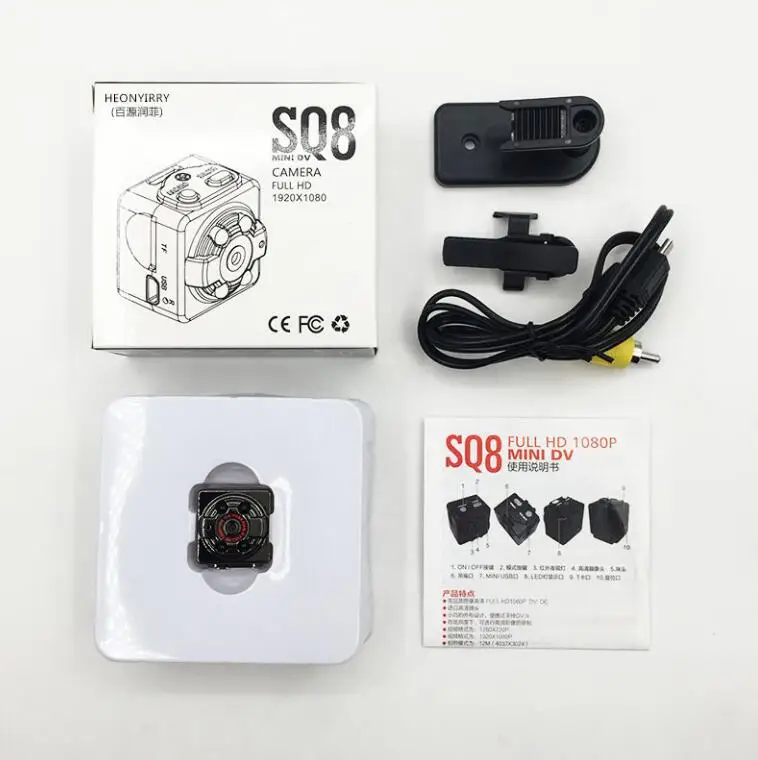 SQ11 мини видеорегистратор HD 1080 P Ночное видение автомобильный инфракрасный видео