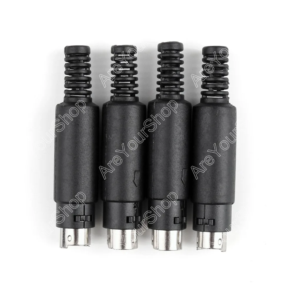 Areyourshop 4 шт. Mini 8 Pin Din штекер с пластиковыми магнитными кабелями для пайки DIY