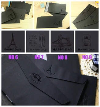 

Elegant craft paper black envelope lot 100 packs(500 pcs)