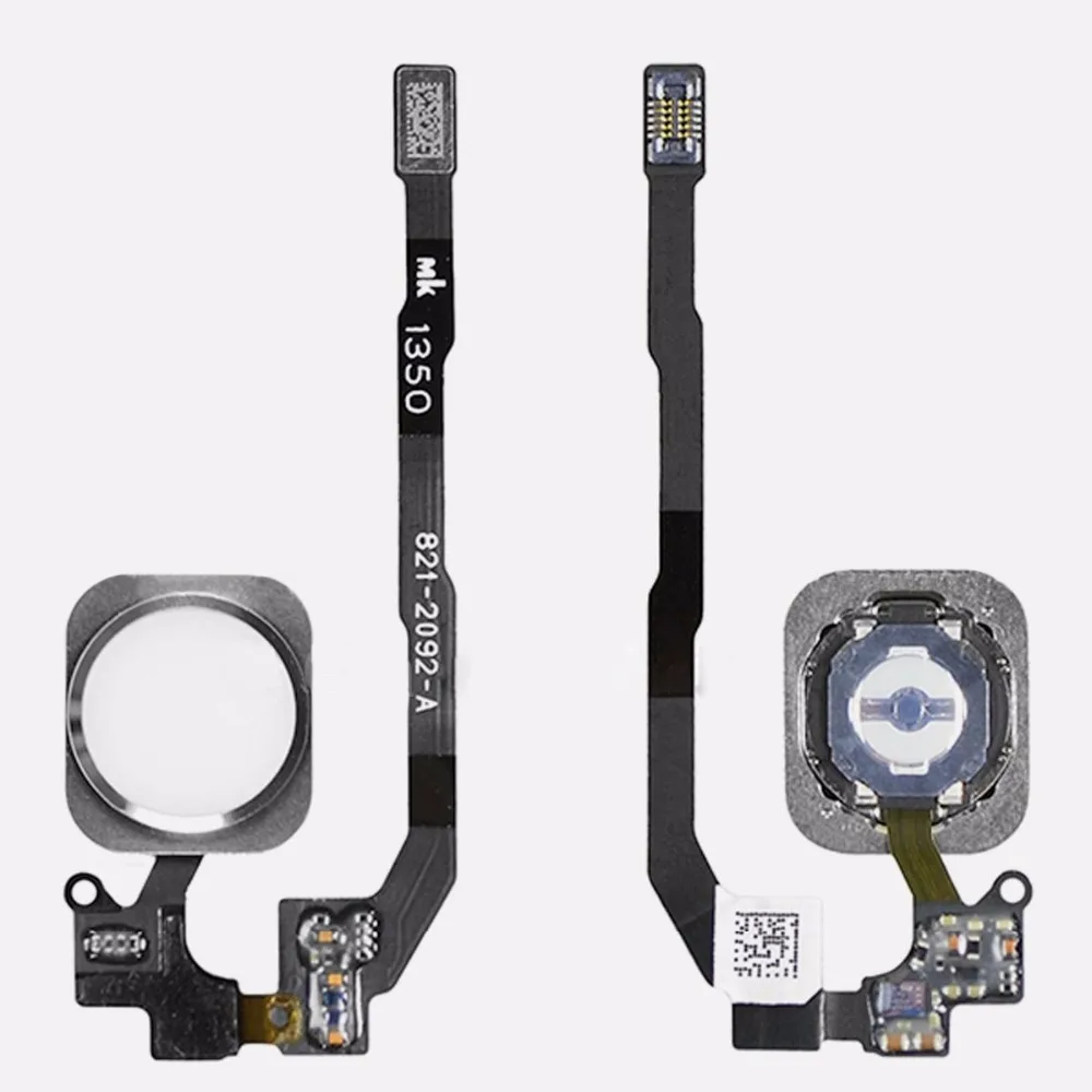 IPH0500 White  Flex Cable + Fingerprint Touch ID Sensor Home Button Connector For iPhone 5s