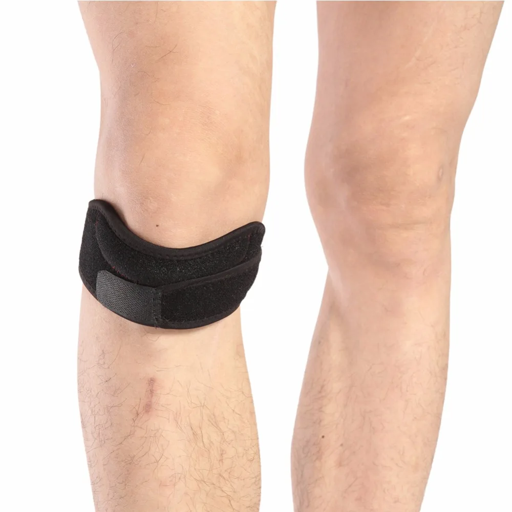 Регулируемые ОК ткань наколенники для бегунов ремень коленной чашечки сухожильная скобка поддержка обертывание спорта