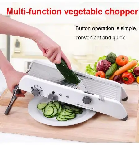 

DF847 Mandoline Slicer Manual Vegetable Cutter Professional Grater With Adjustable 304 Stainless Steel Blades FAUCET