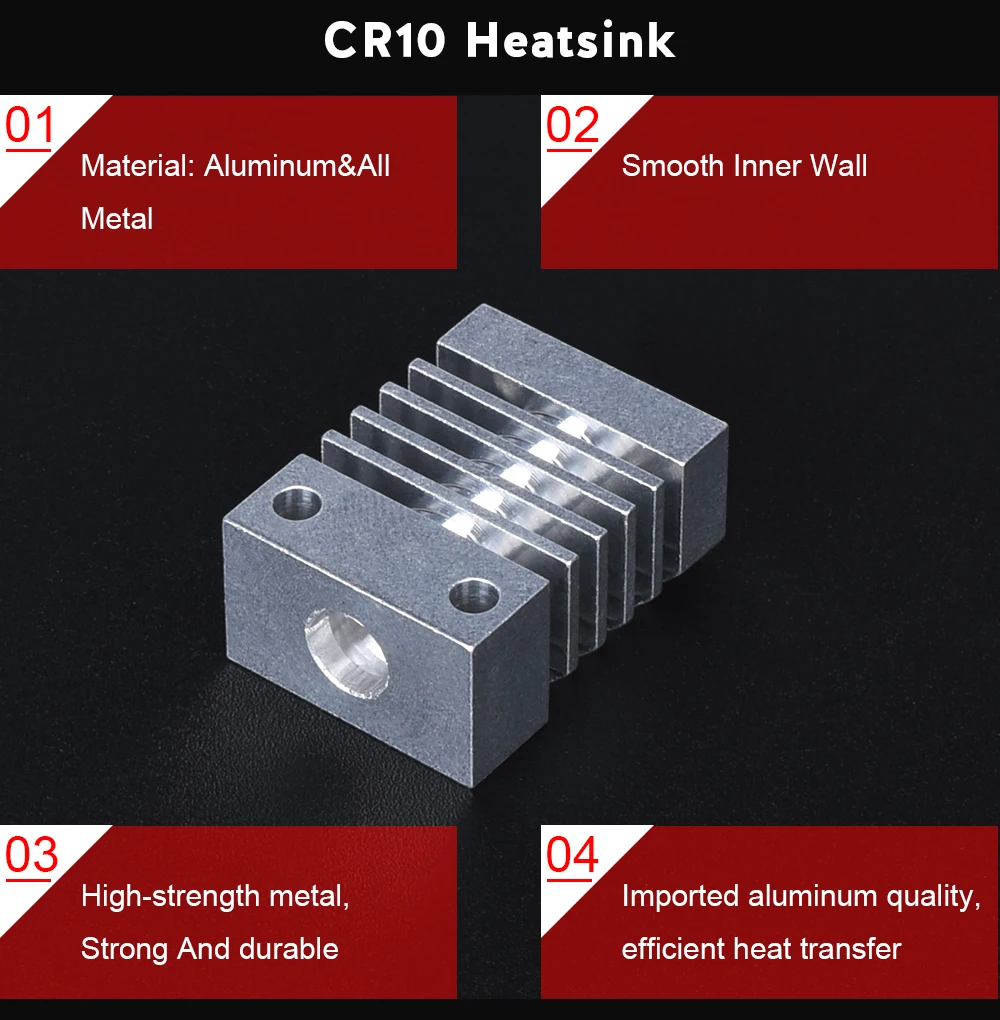 CR10 радиатор Hotend Тепловой разрыв все металлические детали для модернизации для CR-10 Ender3 3d принтер MK8 сопло микро Швейцарский CR10 титановый блок