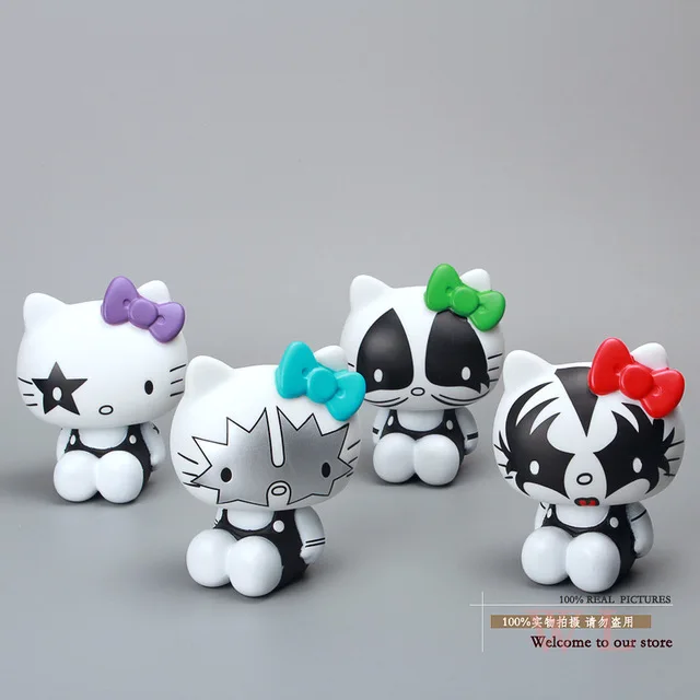 ◉KISS/HELLO KITTYフィギュア 4体セット ◉KISS/HELLO KITTY