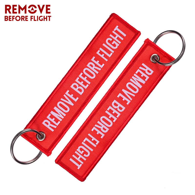 

20PCS Remove Before Flight Woven Key Keychain Red Chain chaveiro para carro OEM Key Chain Wholesale Fobs Key Ring for Motorcle