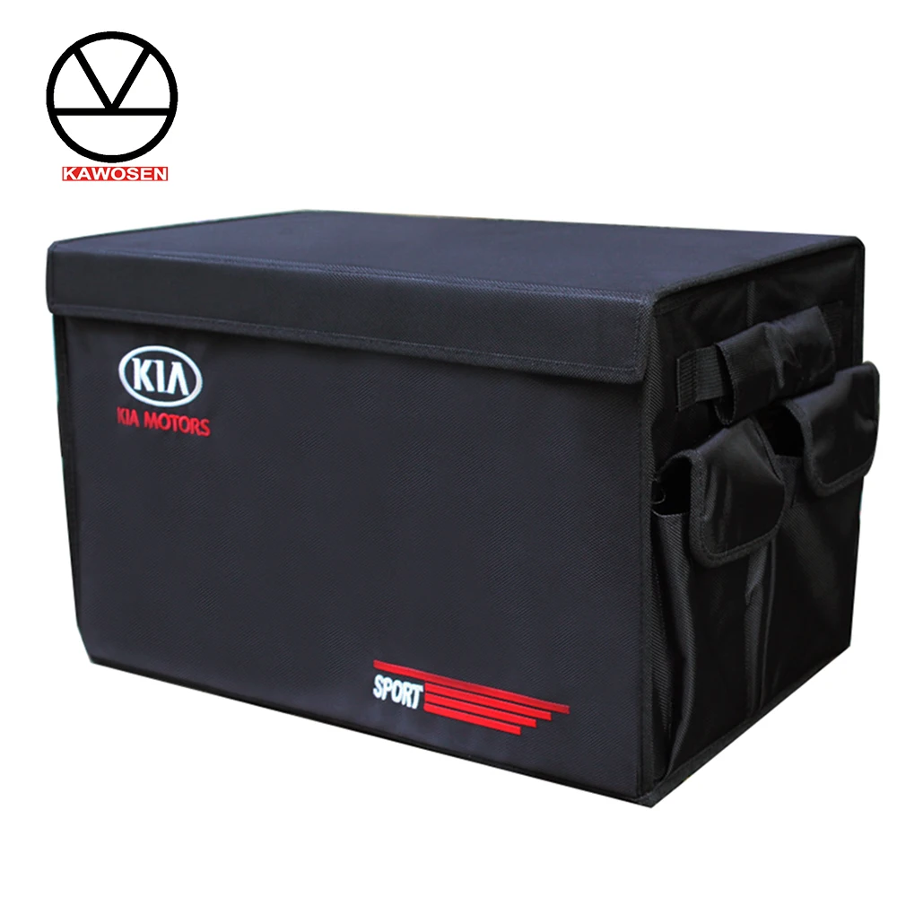 Heavy duty oxford Stowing Tidying Interior Holders Car Foldable Trunk Organizer Storage Bags 50 kg load