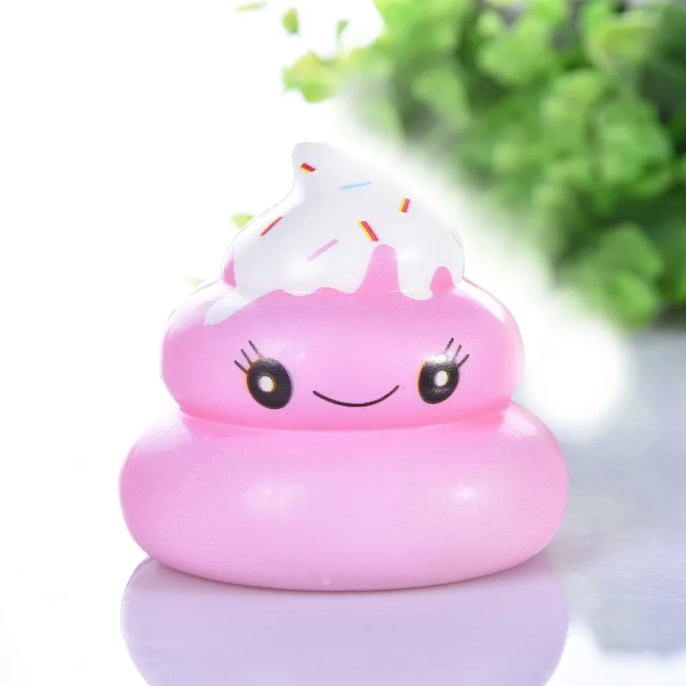 Kawaii Squishy Squeeze Kid Toys мягкая вкусная пищевая игрушка &quotкакашка&quot Slow Rising Cream