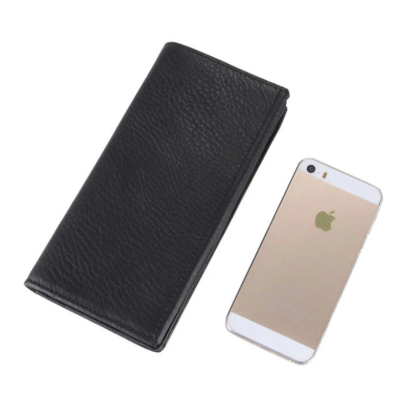 

Casual Cowhide Leather Card Wallet Large Capacity Genuine Leather Men Wallets