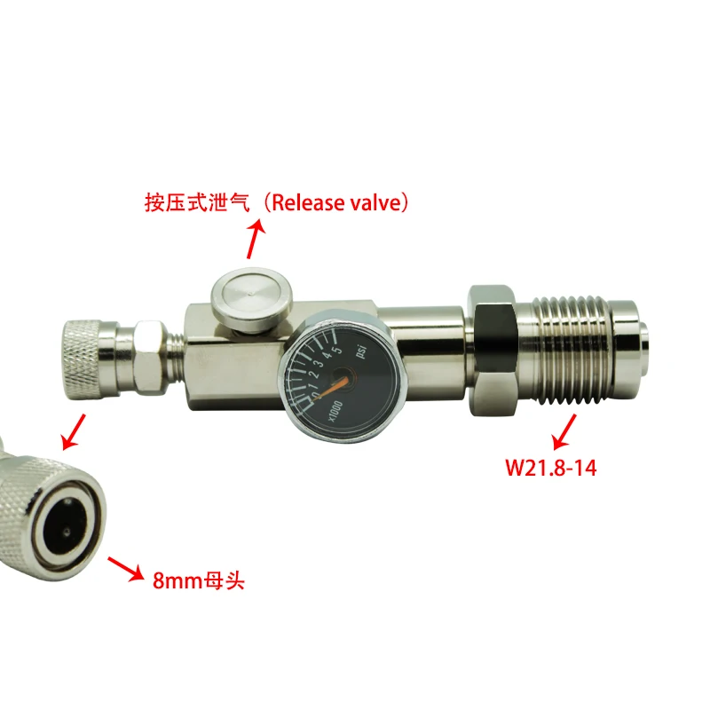PCP Пейнтбольные баллоны высокого давления заправочные клапаны 300 бар Din станции с W21.8-14 наружной или внутренней резьбой
