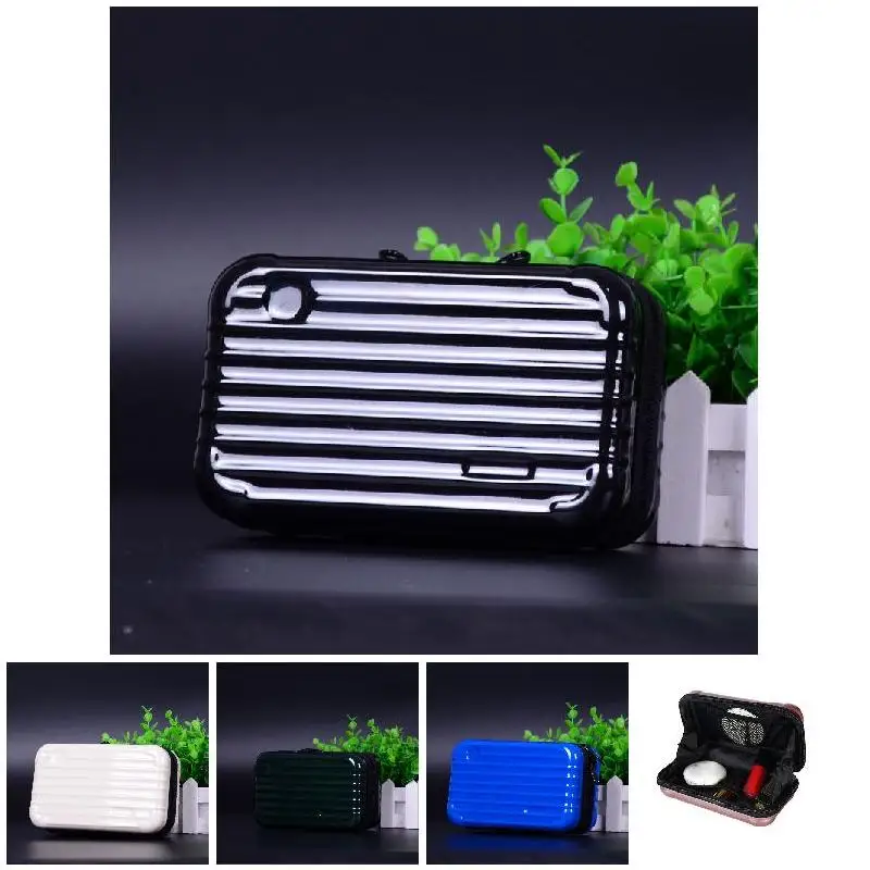 

Luggage Design Travel Cosmetic Bags Makeup Organizer Case Brushes Lipstick Toiletry Storage Box WF 668
