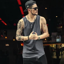 Летний Пляжный топ, Быстросохнущий Летний жилет без рукавов, мужская повседневная Уличная одежда, мужской жилет для тренажерного зала, бега, индивидуальный дизайн T996