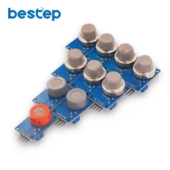 

10PCS/1Lot Gas Detection Sensor Module MQ-2 MQ-3 MQ-4 MQ-5 MQ-6 MQ-7 MQ-8 MQ-9 MQ-9 MQ-135 Sensor Module Gas Sensor Starter Kit