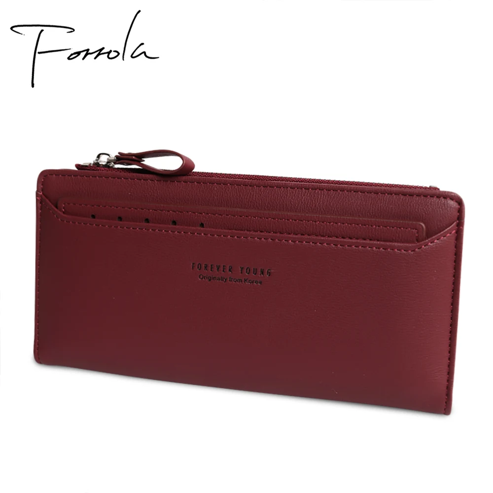 

2018 Latest Women Leather Wallet Ultra-thin Phone Case Female Multifunction Coin Change Purse Multi-Card Holder Clutch For Girls