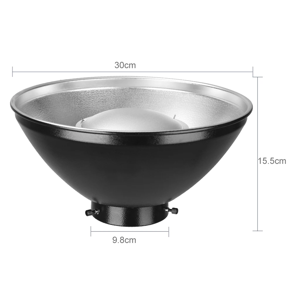 Универсальное крепление Silver Beauty Dish 30 см 12 дюймов + сотовая сетка рассеиватель для