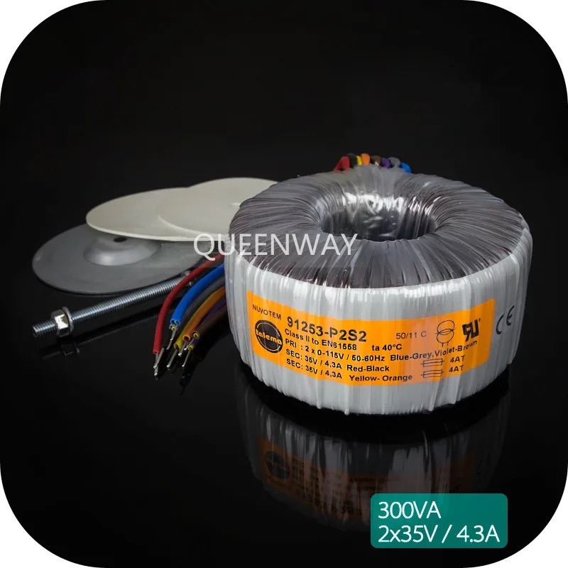 T 042 двойной 25V 30V 35V 55V 300VA 300W RS Nvuotem Talema тороидальный трансформатор первичный 2x115V