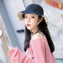 Горячее ведро Беговая Шапка двухсторонняя защита от ультрафиолета дышащая упаковочная Складная Солнцезащитная хлопковая льняная смесь Спортивная солнцезащитная Кепка