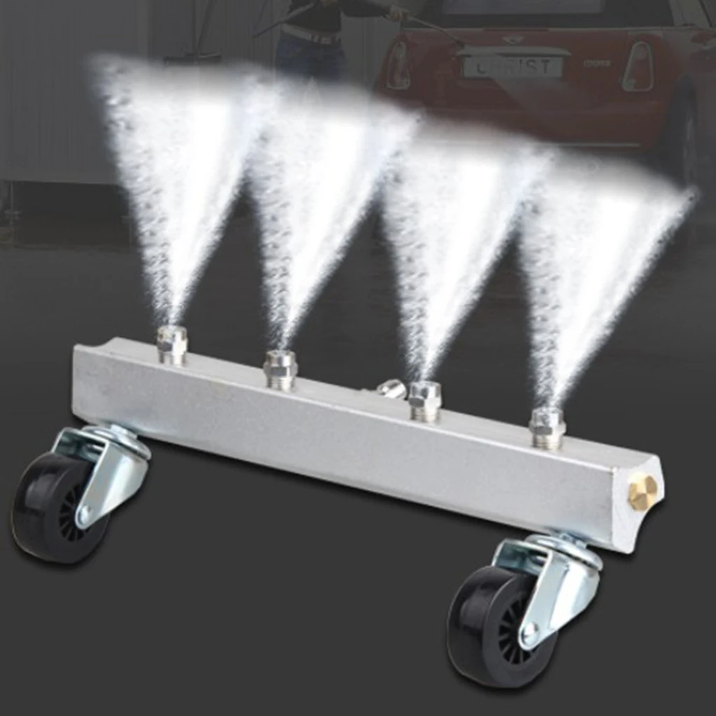 High Pressure Undercarriage Cleaner Cleaning Water Broom Under Cars Wash w/4 Nozzle Easy Control