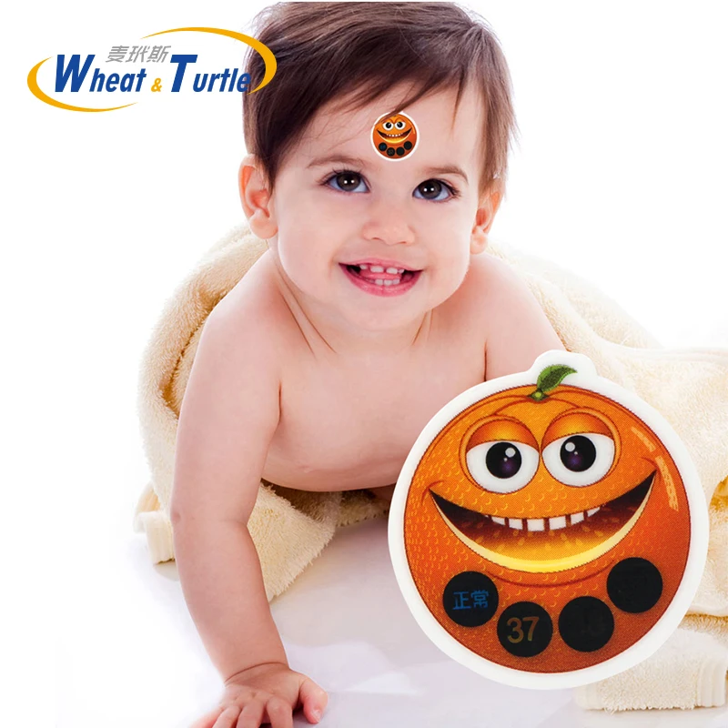 

4Pcs/Lot ABS Forehead Sticker Baby Thermometers LCD Digital No Mercury Medical Children's Thermometer Fever For Body Children