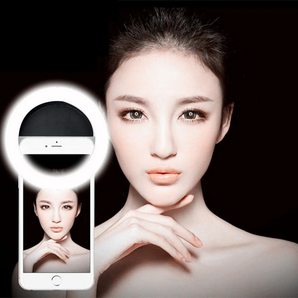 36 LED Selfie Light Up Flash Lamp Phone Ring Rechargable Photography Led Selfie Flash Ring Light