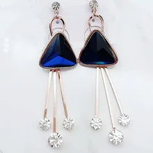 Free Shipping! New Arrival Trendy 18K Gold Plated Metal Chain Long Tassel Drop Earrings for Women Jewelry Wholesale and Retail Free Shipping! New Arrival Trendy 18K Gold Plated Metal Chain Long Tassel Drop Earrings for Women Jewelry Wholesale and Retail