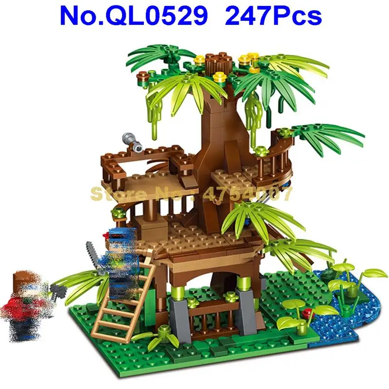 

ql0529 247pcs my world village castle building blocks Toy