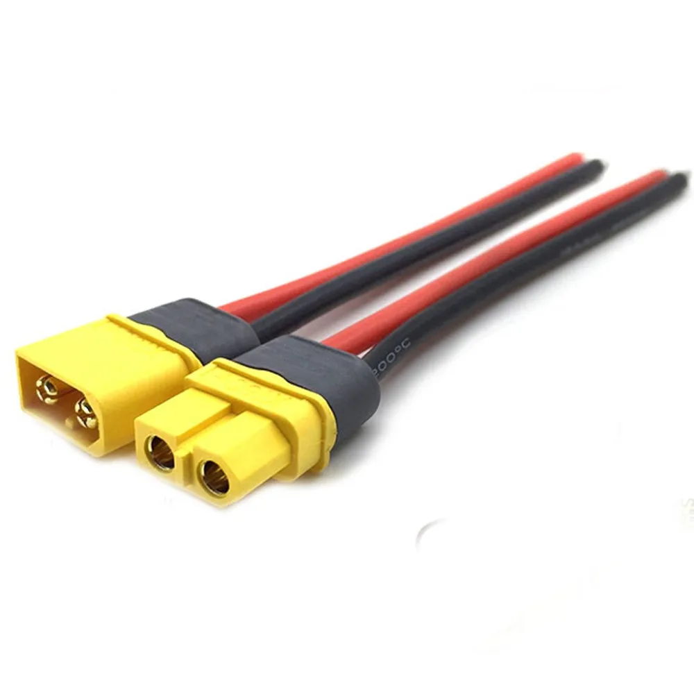 5 шт./лот штепсельная вилка Amass XT60H с силиконовым проводом Shealth 14awg для FPV RC Lipo