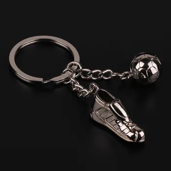 

20pcs/lot 3D cleated shoes football boots keychain studded boots soccer shoes key chain key holder portachiavi llaveros hombre