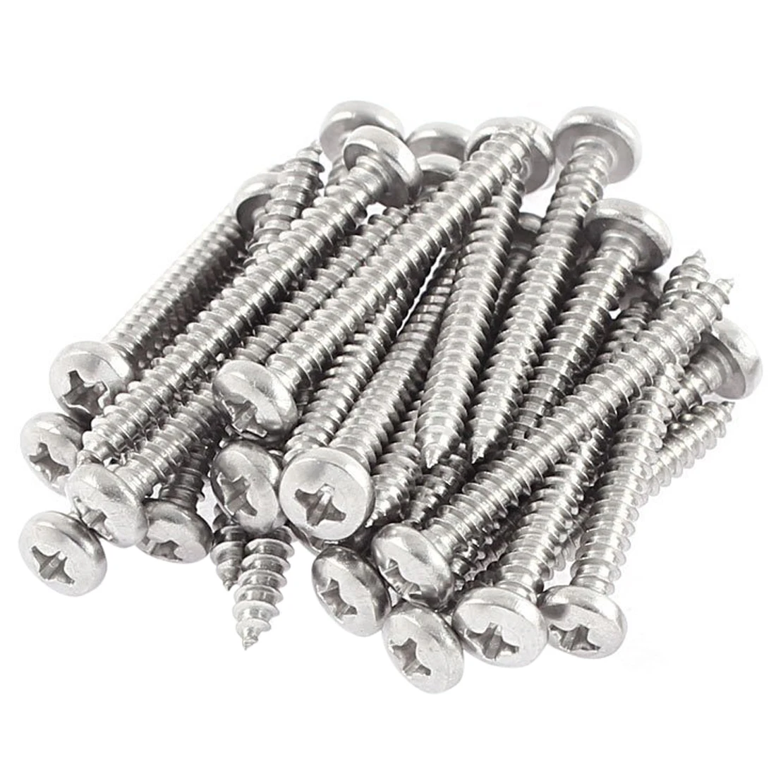 HHTL 3.5mmx32mm Phillips Round Head Self Tapping Screws 30 Pcsself