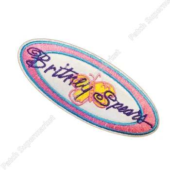 

4.5" BRITNEY SPEARS MULTI COLOR STAR Music Band Iron On/Sew On Patch Tshirt TRANSFER MOTIF APPLIQUE Rock Punk Badge Wholesale